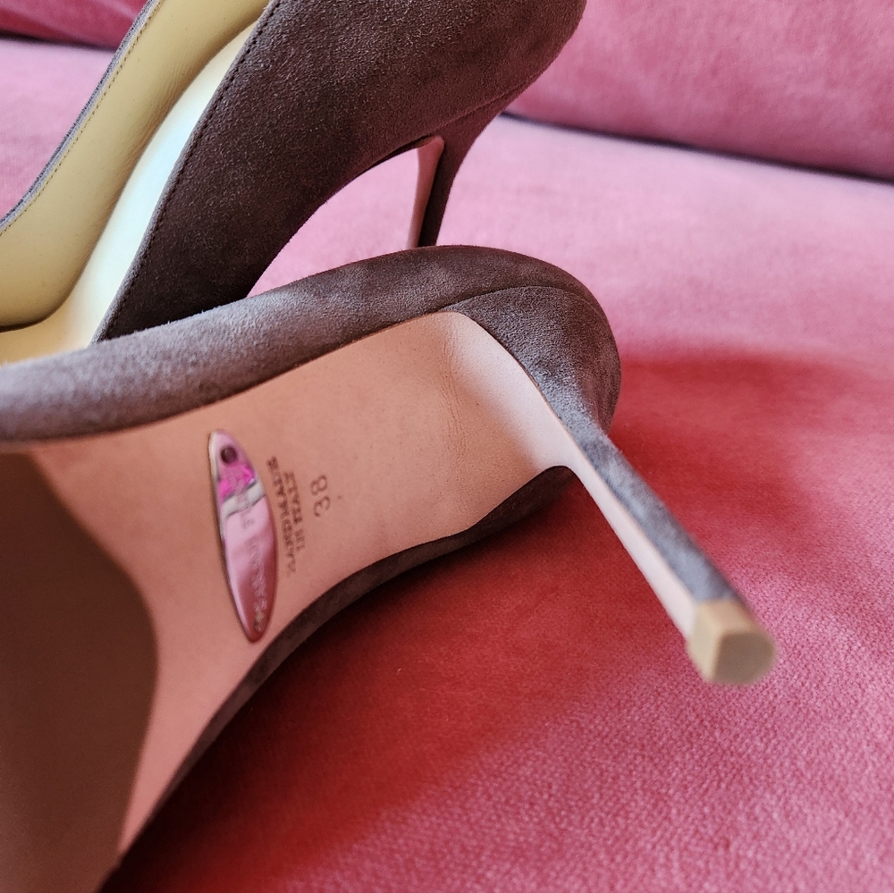 Sarah Flint Perfect Pump 100, Taupe, Size 8 - Picture 9 of 9